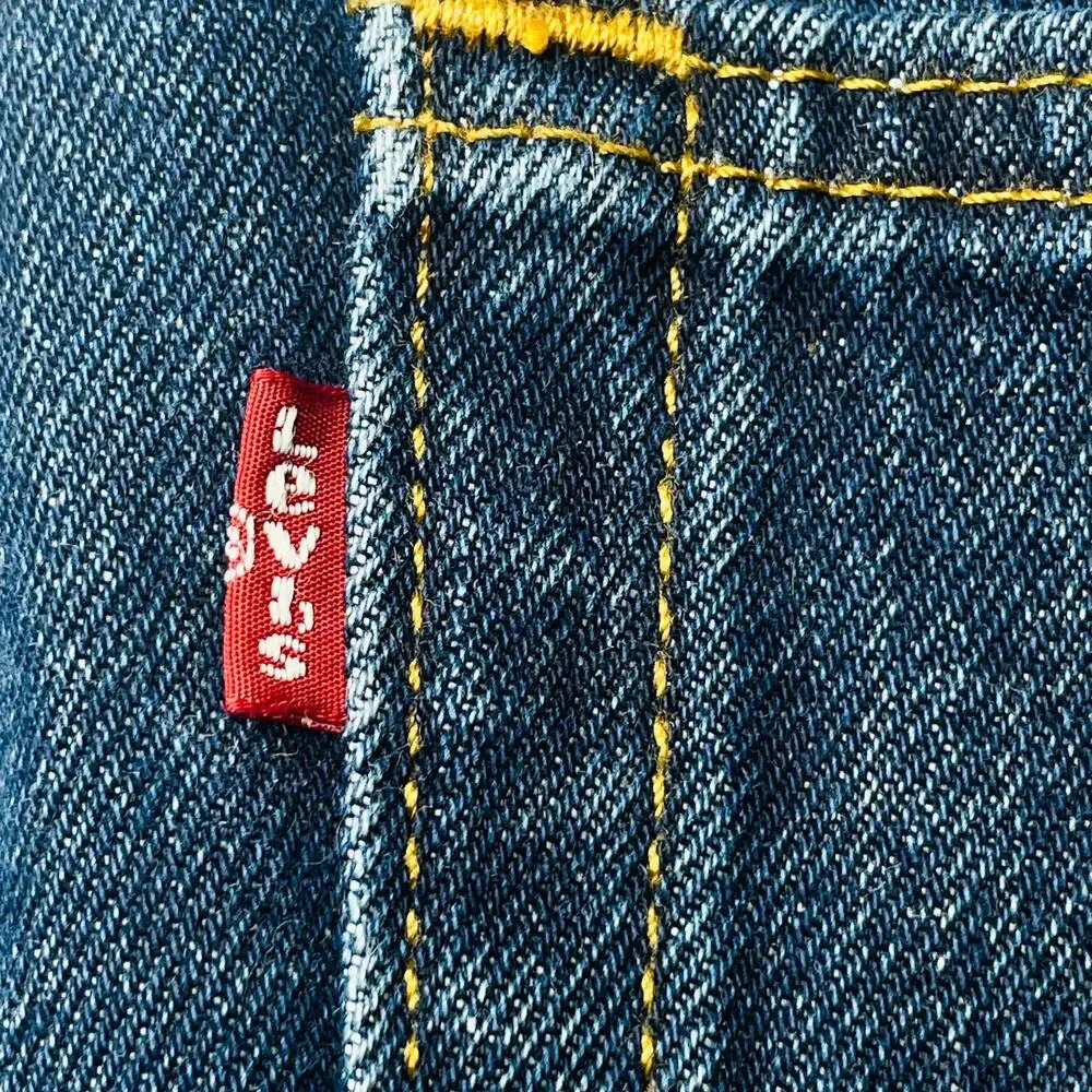 Levi's Jeans Mens 505 Regular Straight Jeans Men 40x32 Medium‎ Wash Blue Denim
